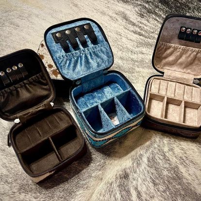 Cowhide Jewelry Case
