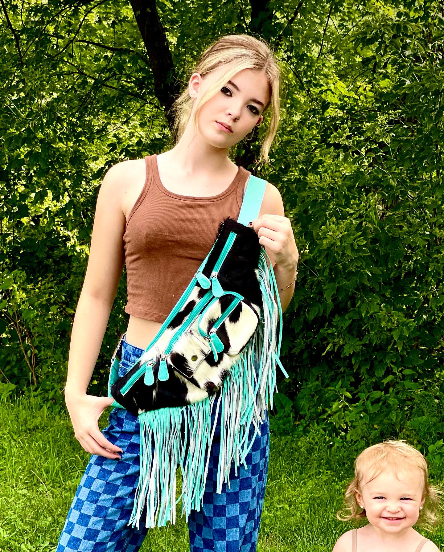 Large Cowhide Bum Bags