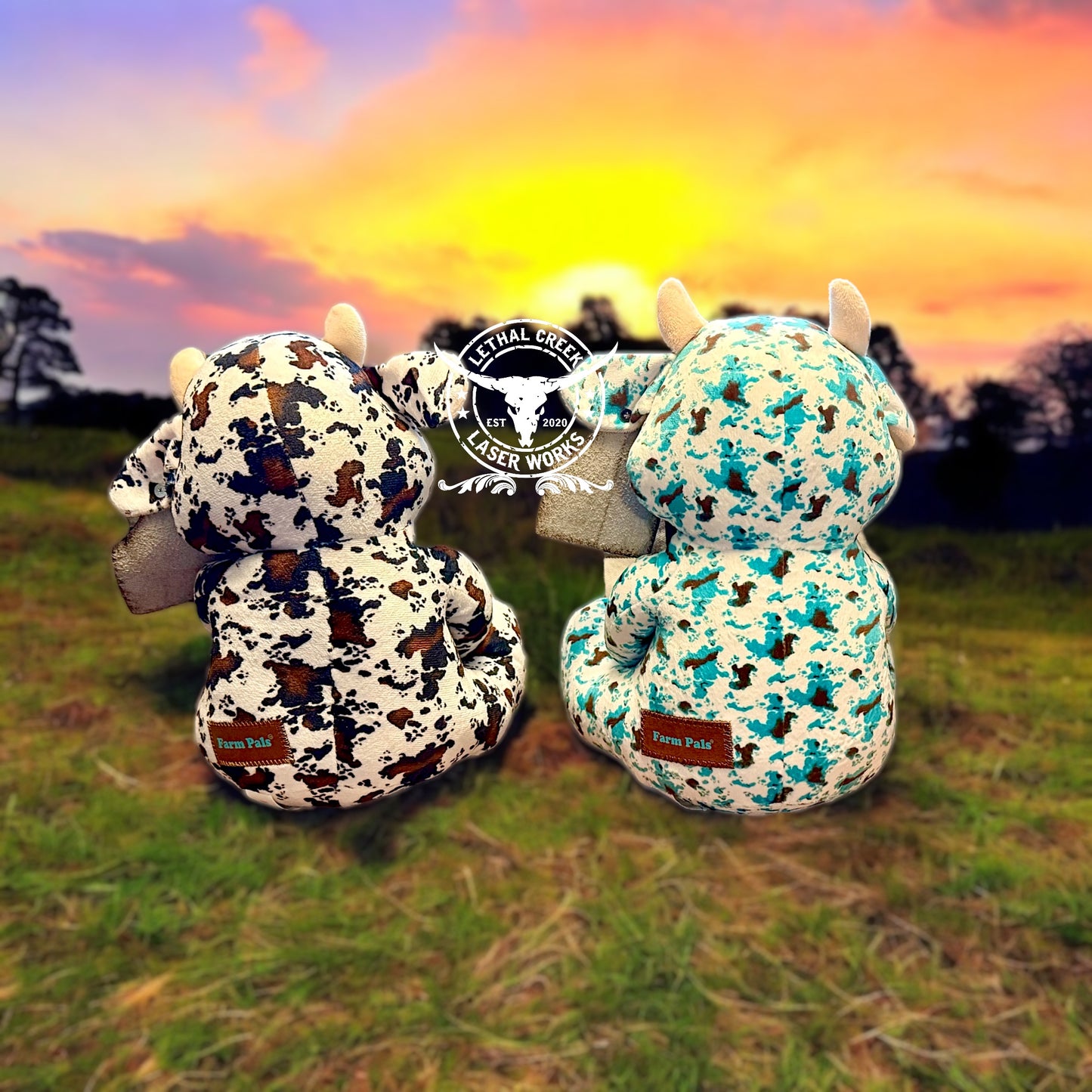 Cow Plushie with Custom Ear Tag