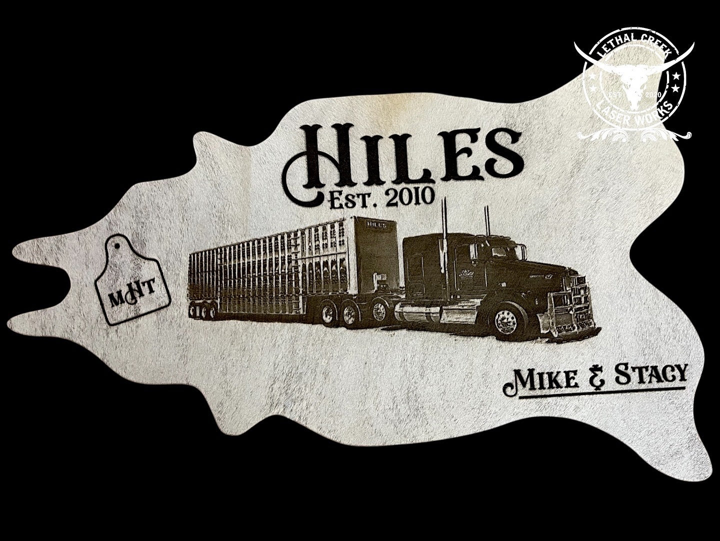 GET BRANDED PHOTO COWHIDE