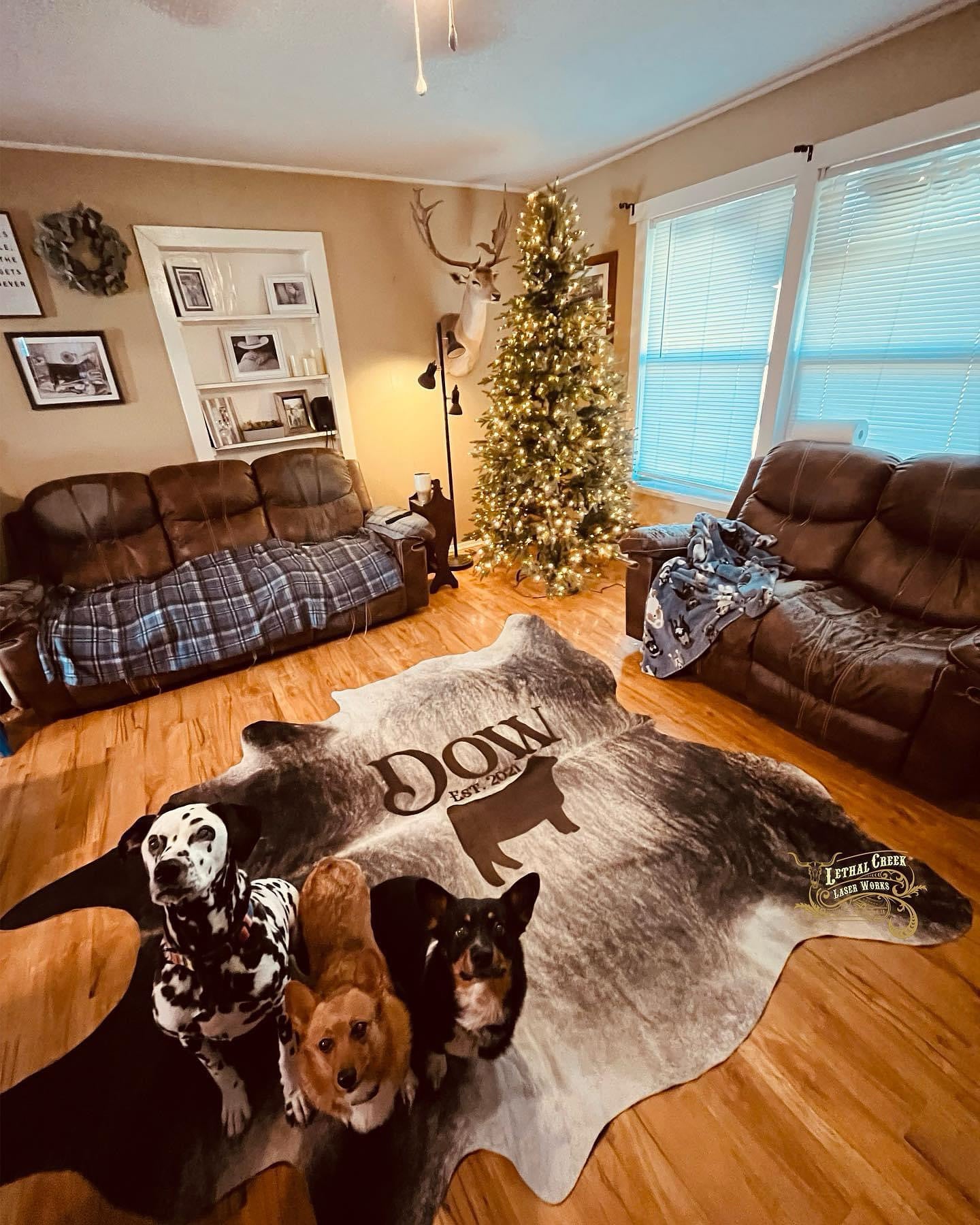 CUSTOM COWHIDE BACKDROPS