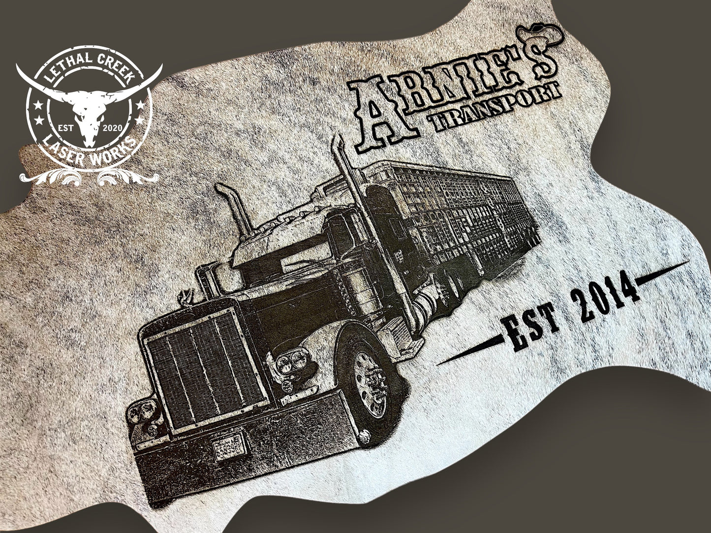 GET BRANDED PHOTO COWHIDE