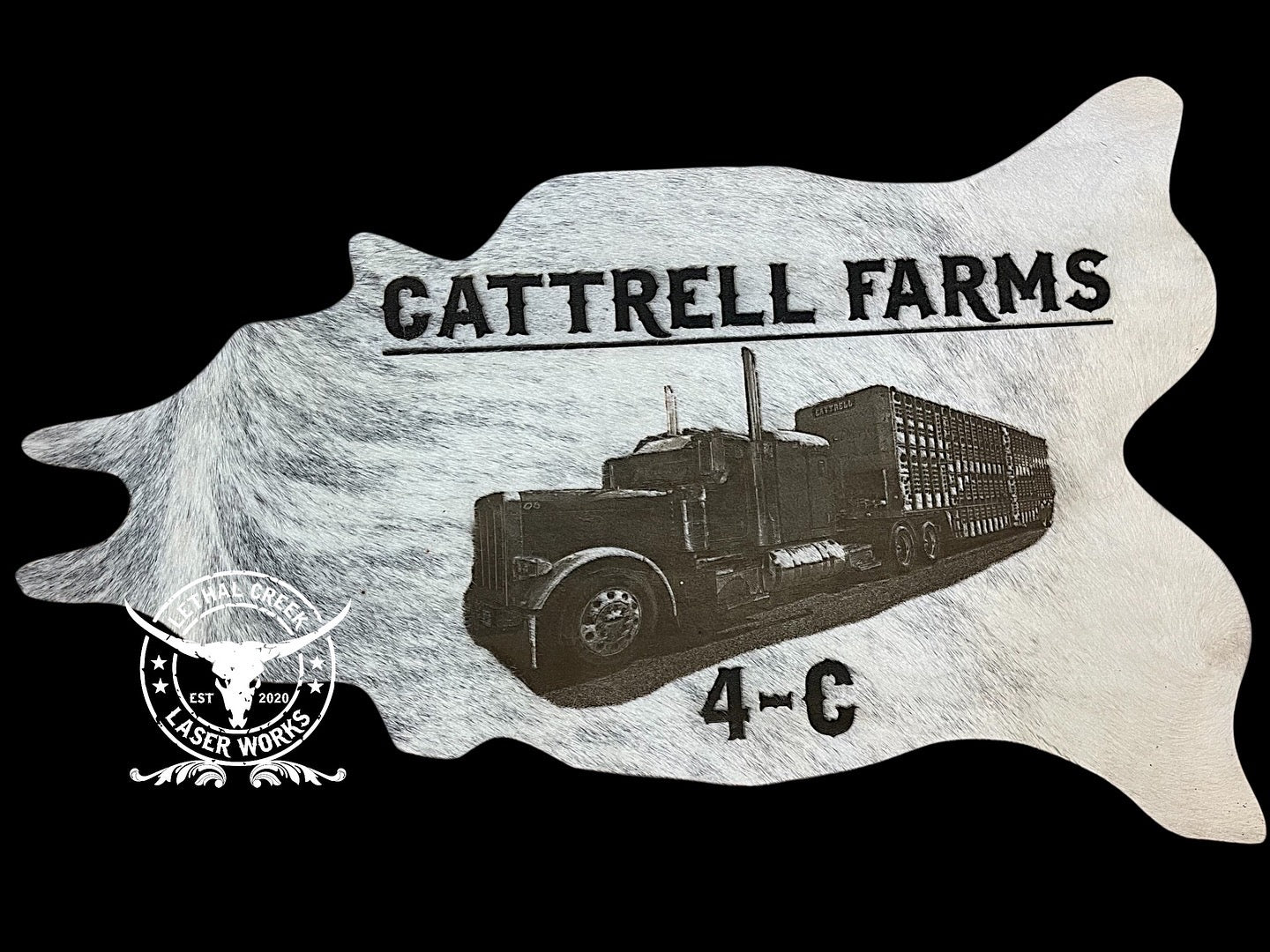 GET BRANDED PHOTO COWHIDE