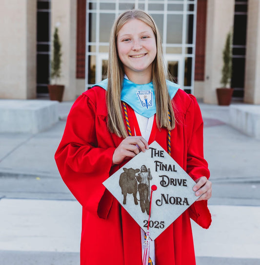 Photo Branded Graduation Cap Covers