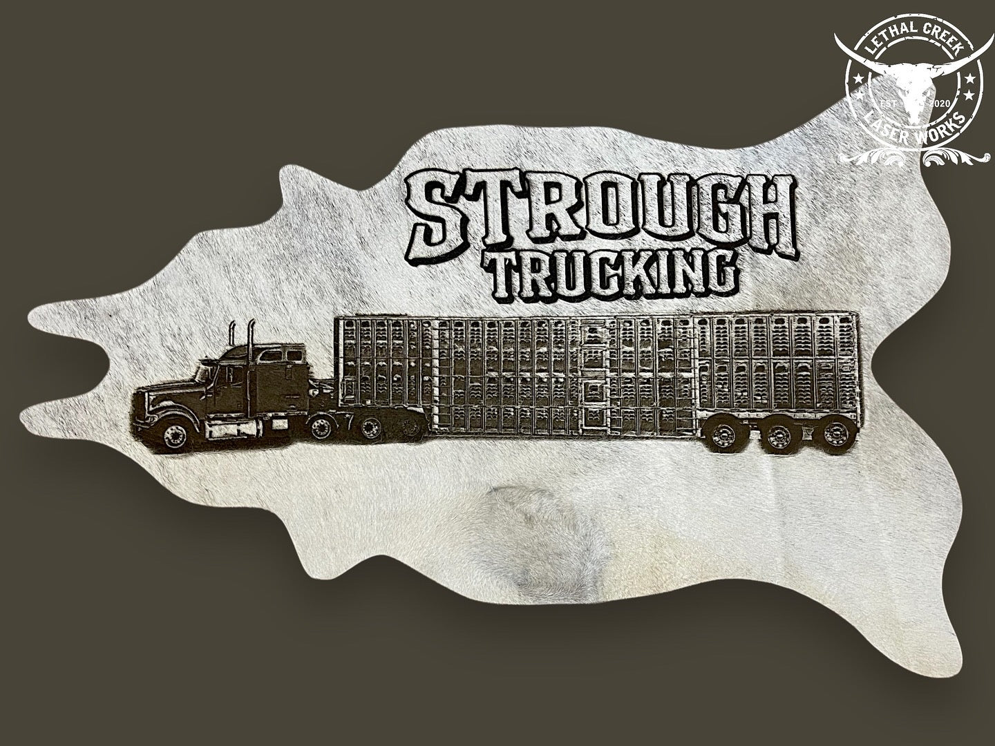 GET BRANDED PHOTO COWHIDE