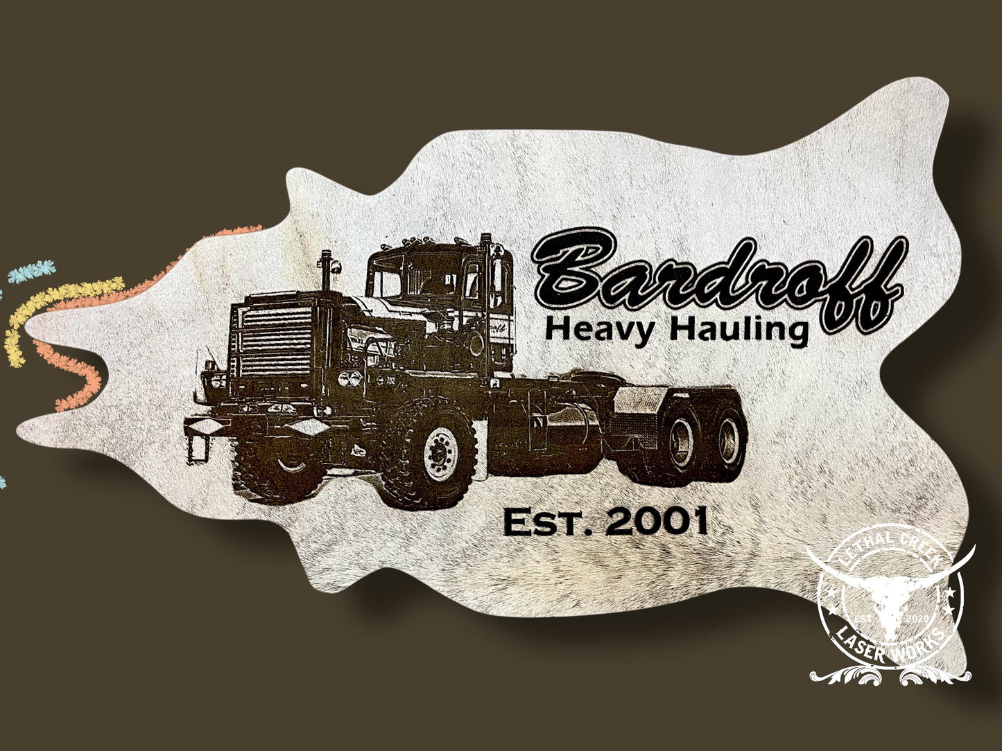 GET BRANDED PHOTO COWHIDE