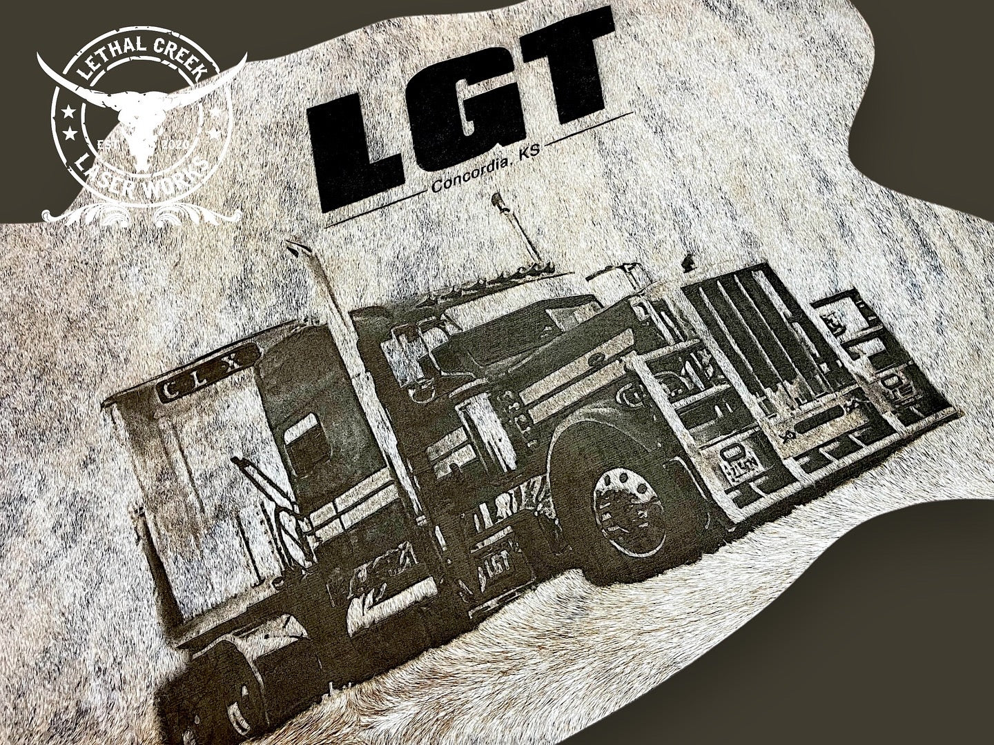 GET BRANDED PHOTO COWHIDE