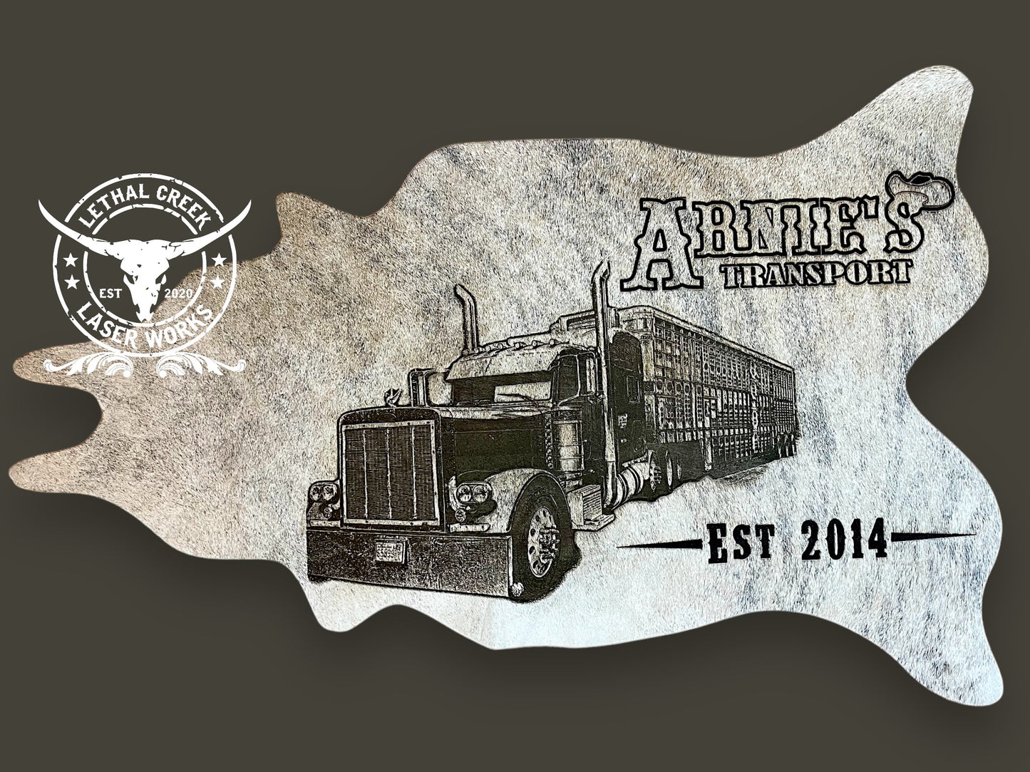 GET BRANDED PHOTO COWHIDE