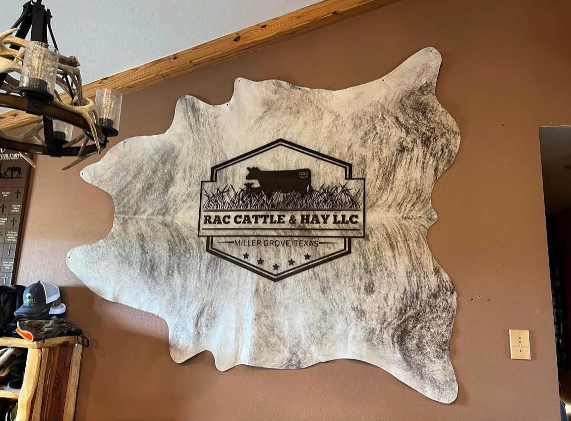 CUSTOM FULLY DESIGNED COWHIDE