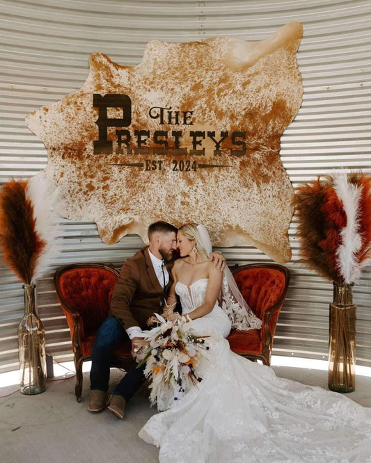 CUSTOM COWHIDE BACKDROPS