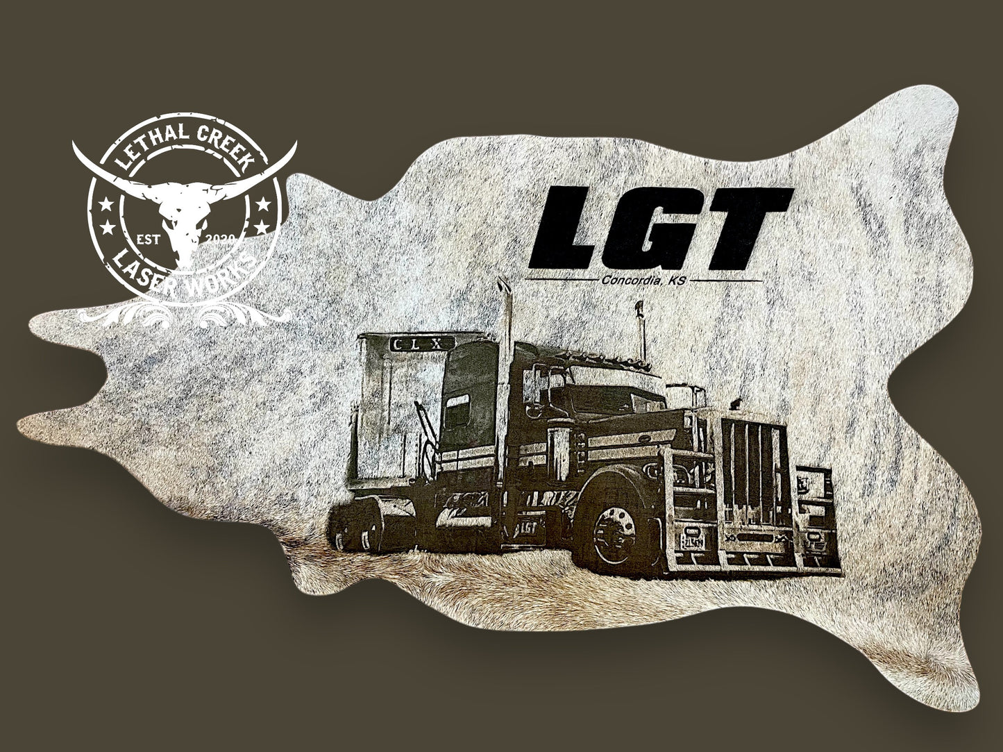 GET BRANDED PHOTO COWHIDE