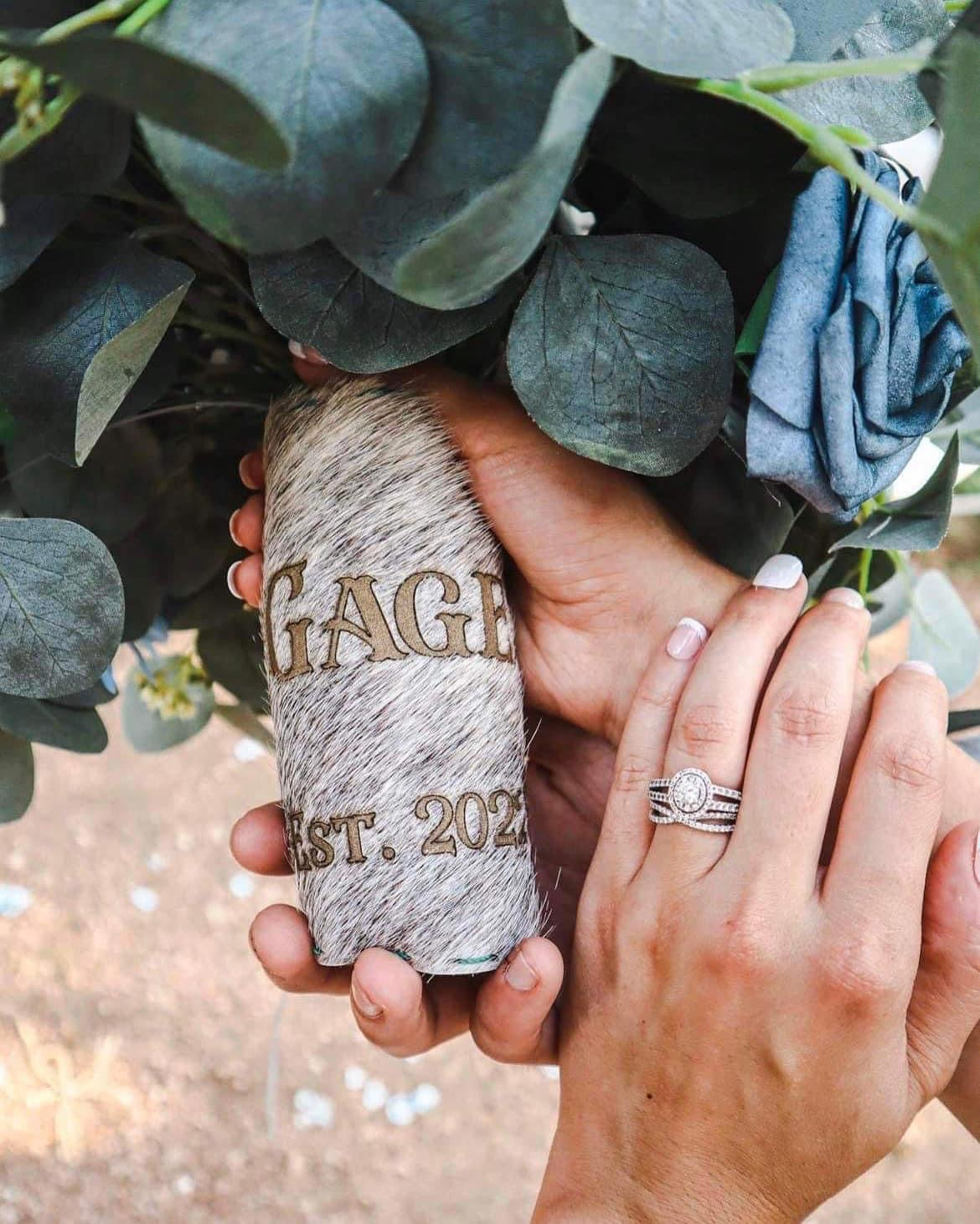 COWHIDE BOUQUET WRAPS