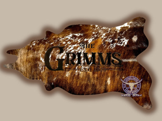 4ft Custom Cowhide Cutout