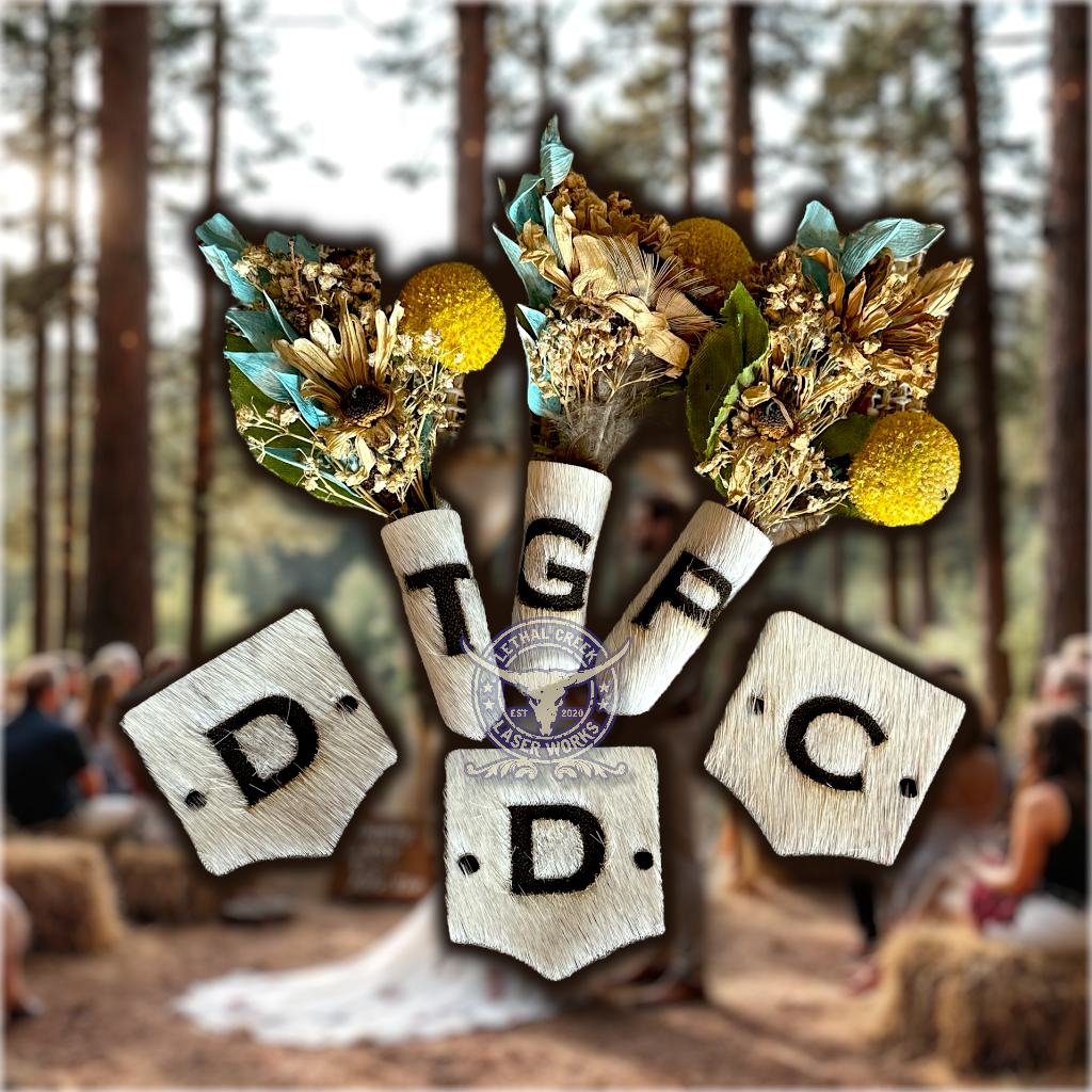 (1) Cowhide Boutonniere Wrap