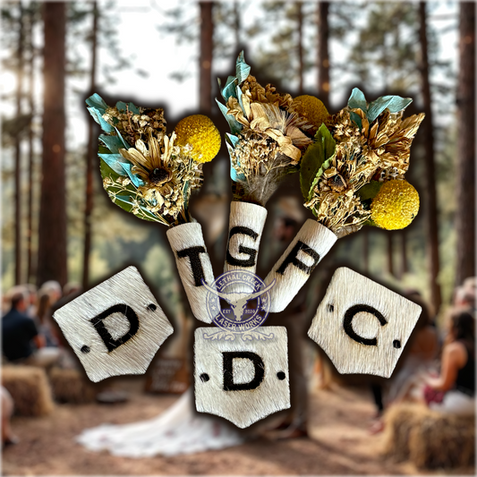 (1) Cowhide Boutonniere Wrap