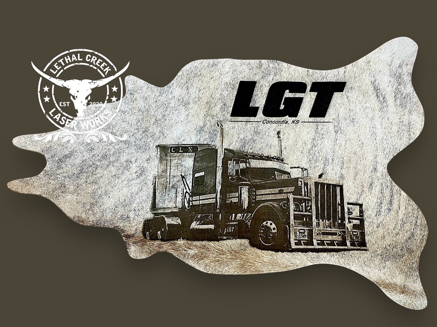 GET BRANDED PHOTO COWHIDE