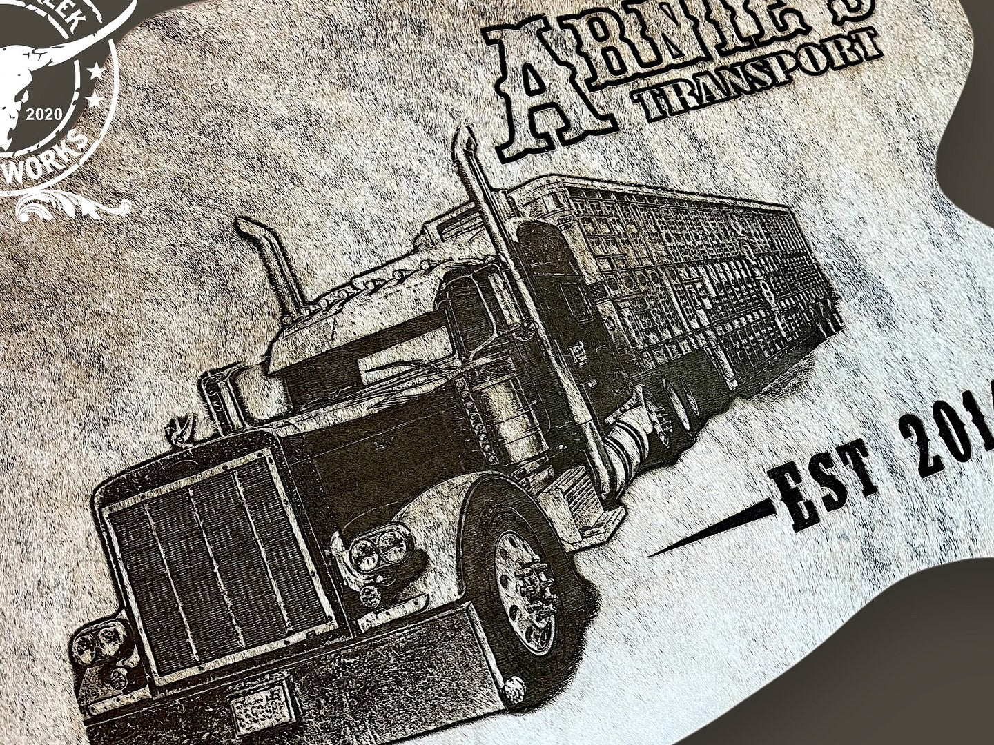 GET BRANDED PHOTO COWHIDE