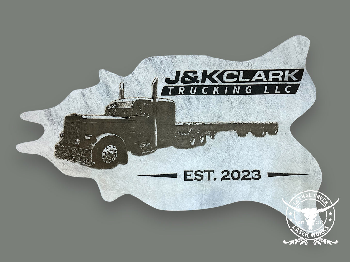 GET BRANDED PHOTO COWHIDE