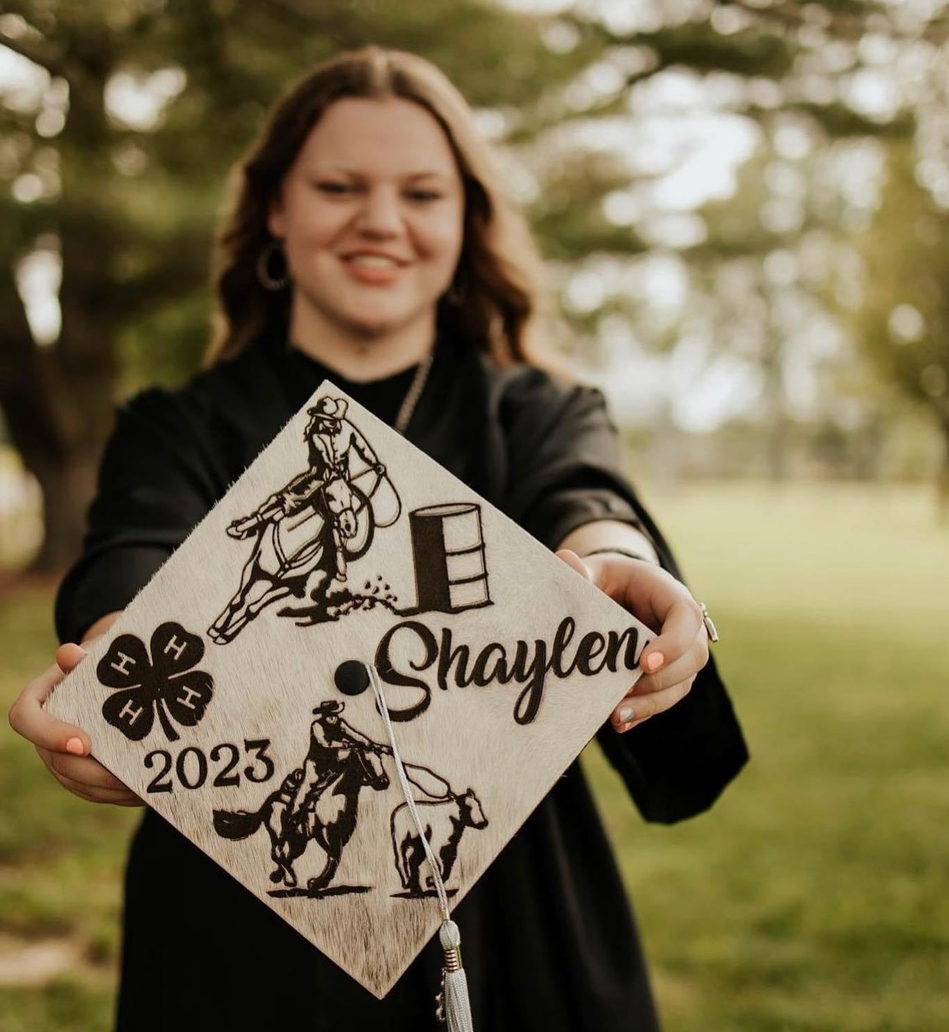 FULLY CUSTOM COWHIDE GRAD CAP COVERS