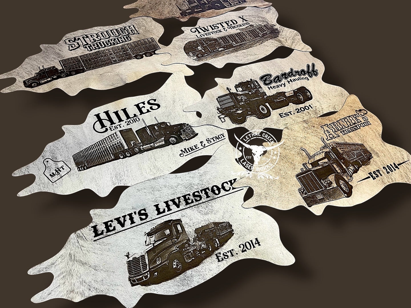 GET BRANDED PHOTO COWHIDE