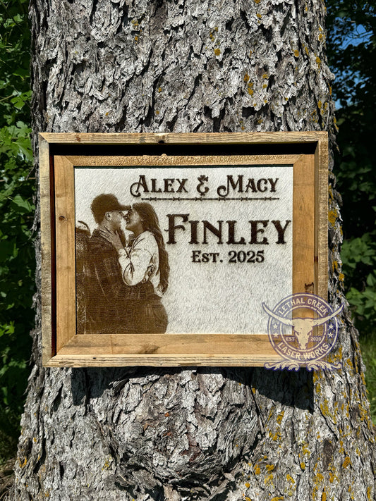 RUSTIC PHOTO BRANDED FRAME