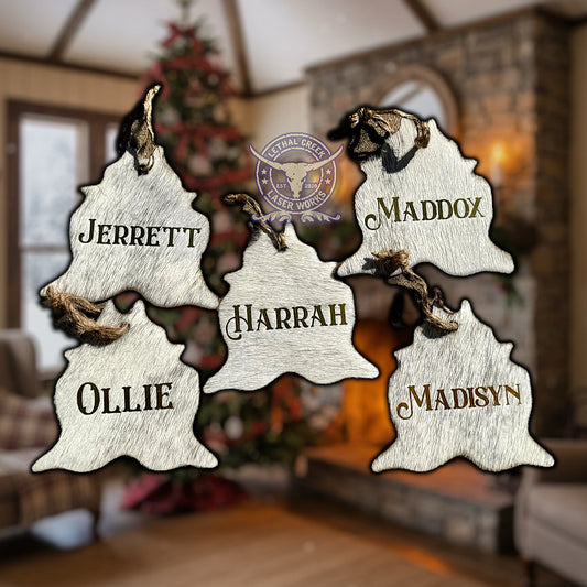 COWHIDE ORNAMENTS