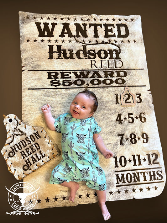 WANTED BABY COWHIDE